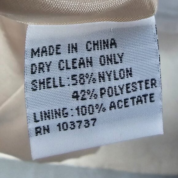 Vintage Talbots Dress Cream Beaded Silky Sleeveless Formal Wedding 6P - Picture 13 of 14